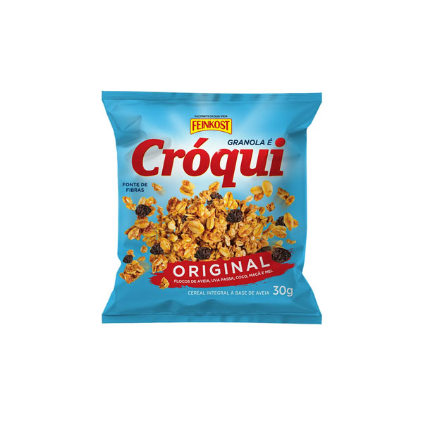 Granola-Cróqui-Personal-Sachê-30g Granola Cróqui Personal Sachê 30g Caixa Com 50 unid